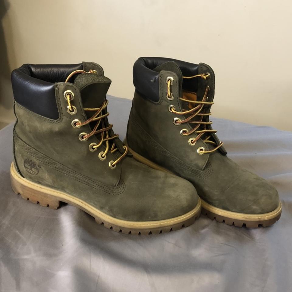 Forest green timberland boots best sale