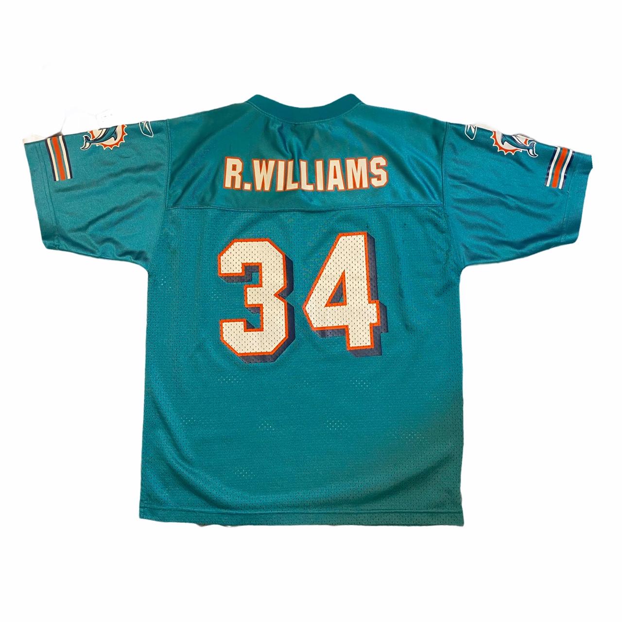 Reebok NFL R Williams 34 Miami Dolphins Jersey Men - Depop