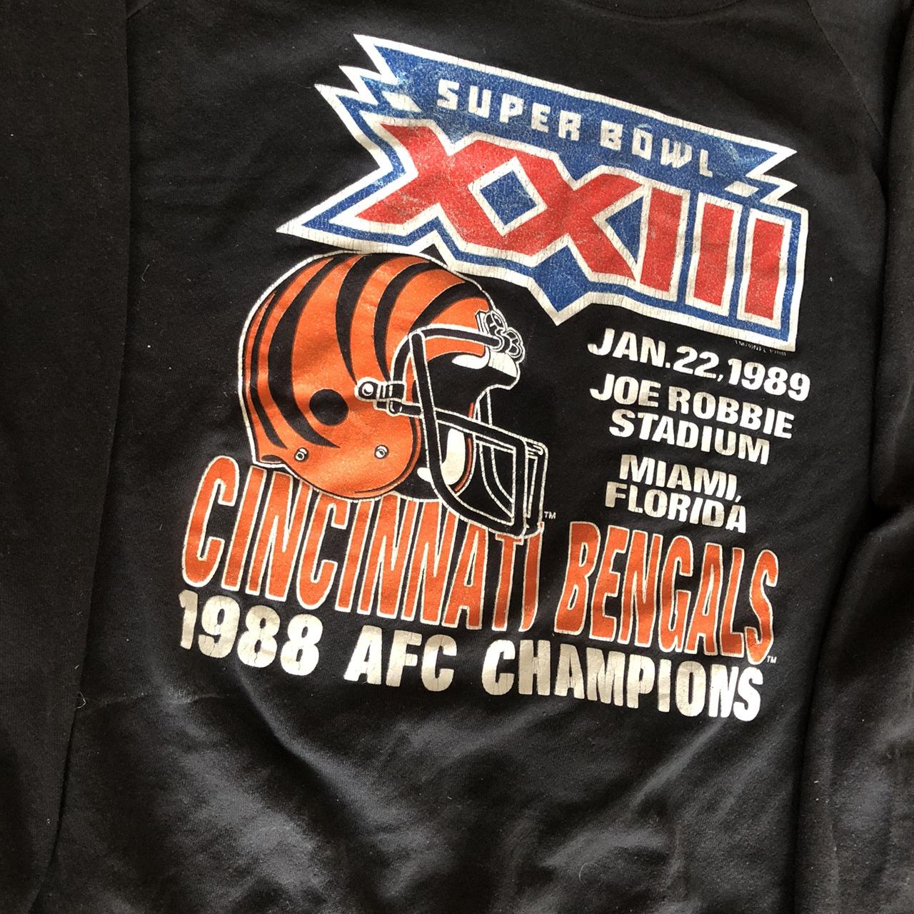 VINTAGE 1989 Cincinnati Bengals Super Bowl XXIII - Depop