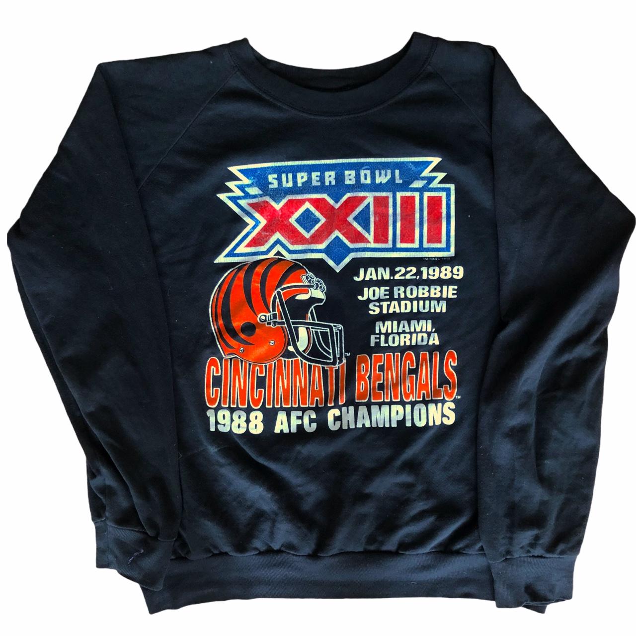 1988 Cincinnati Bengals AFC Champions Super Bowl XXIII Sweatshirt