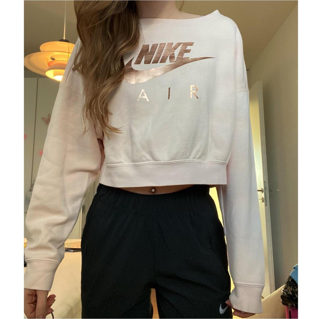 womens nike crop sweater