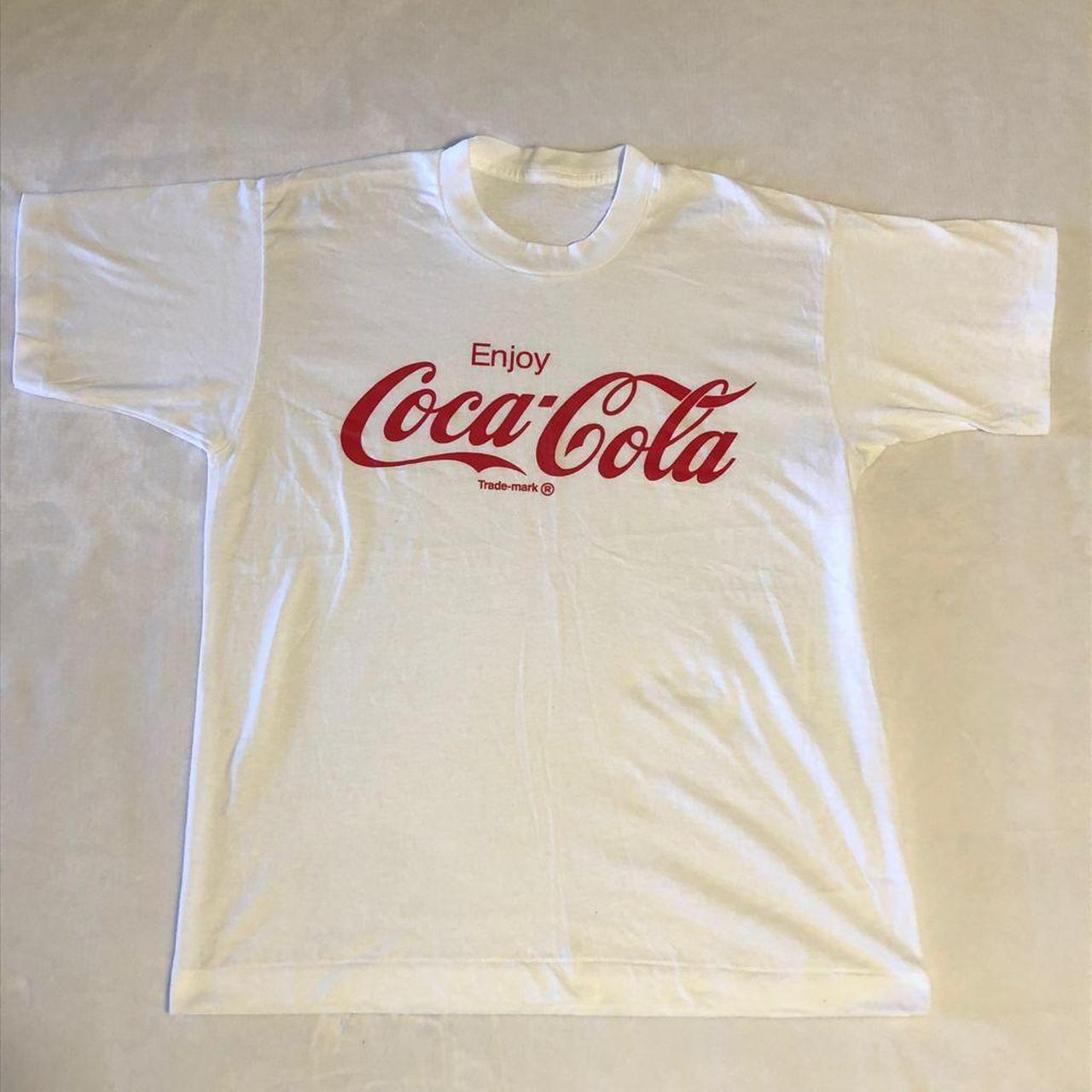 Vintage single stitch Coca Cola T-Shirt with a... - Depop