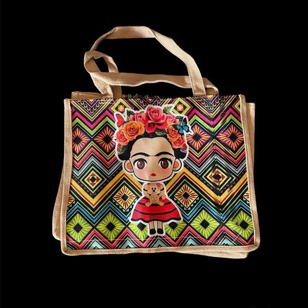 frida khalo bolsa artesanal beautiful handcrafted... - Depop