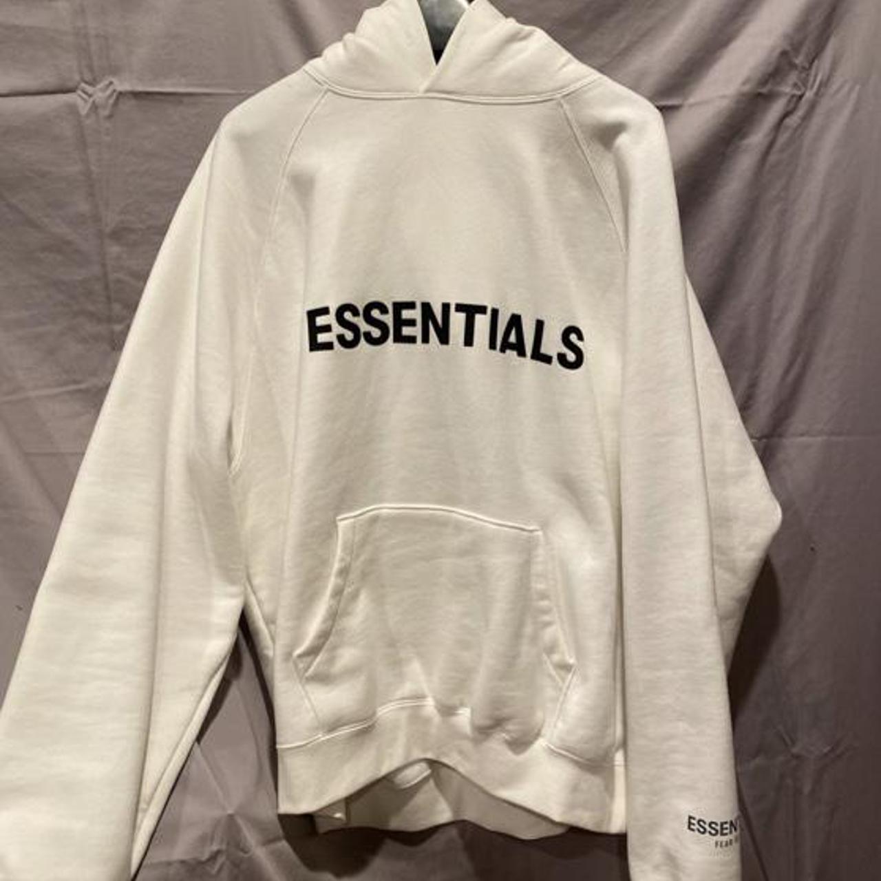 Fear of God Essentials Hoodie Ivory Size L