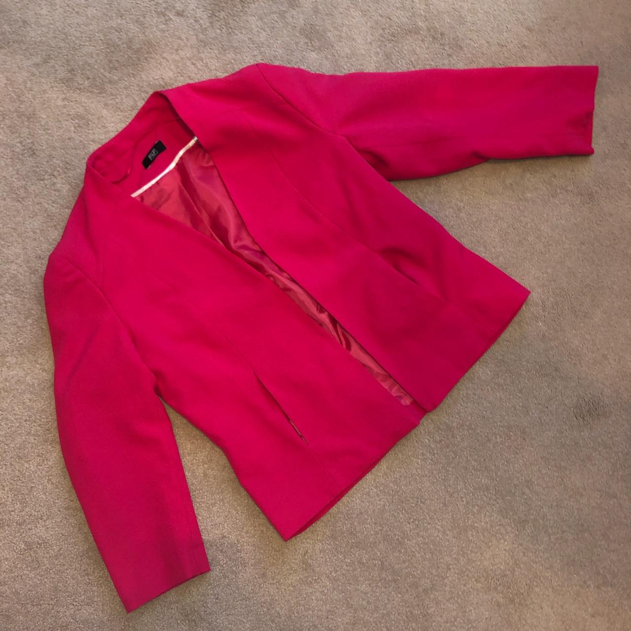 F&F Tesco Size Cropped Blazer in Hot