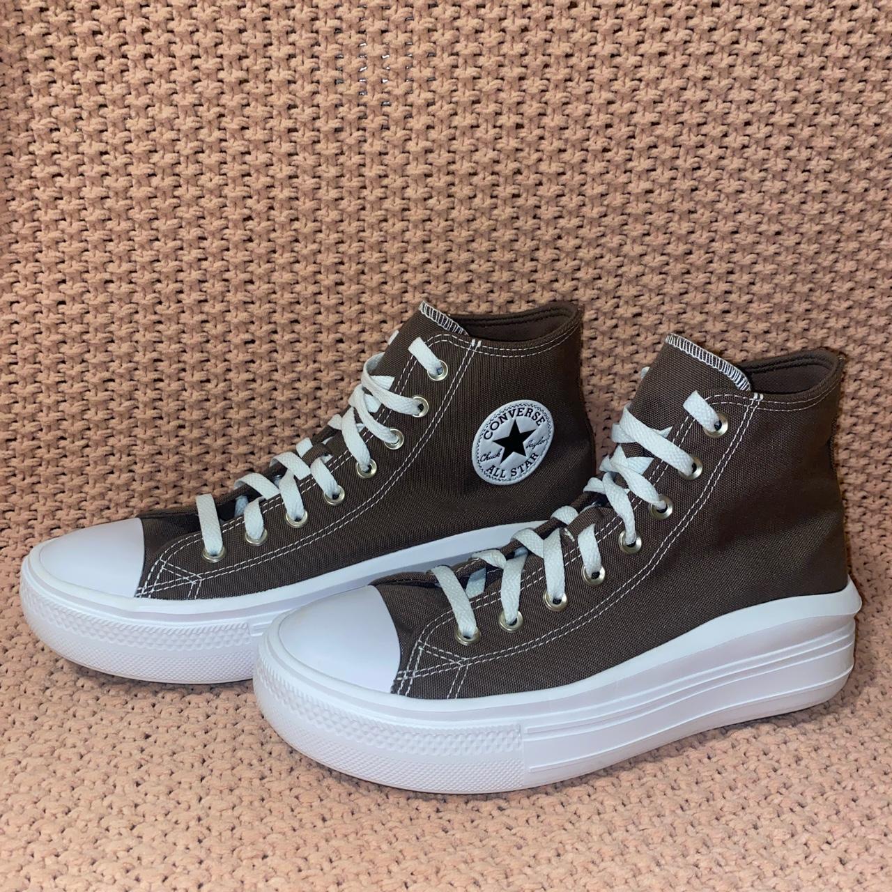 brown converse high top platform
