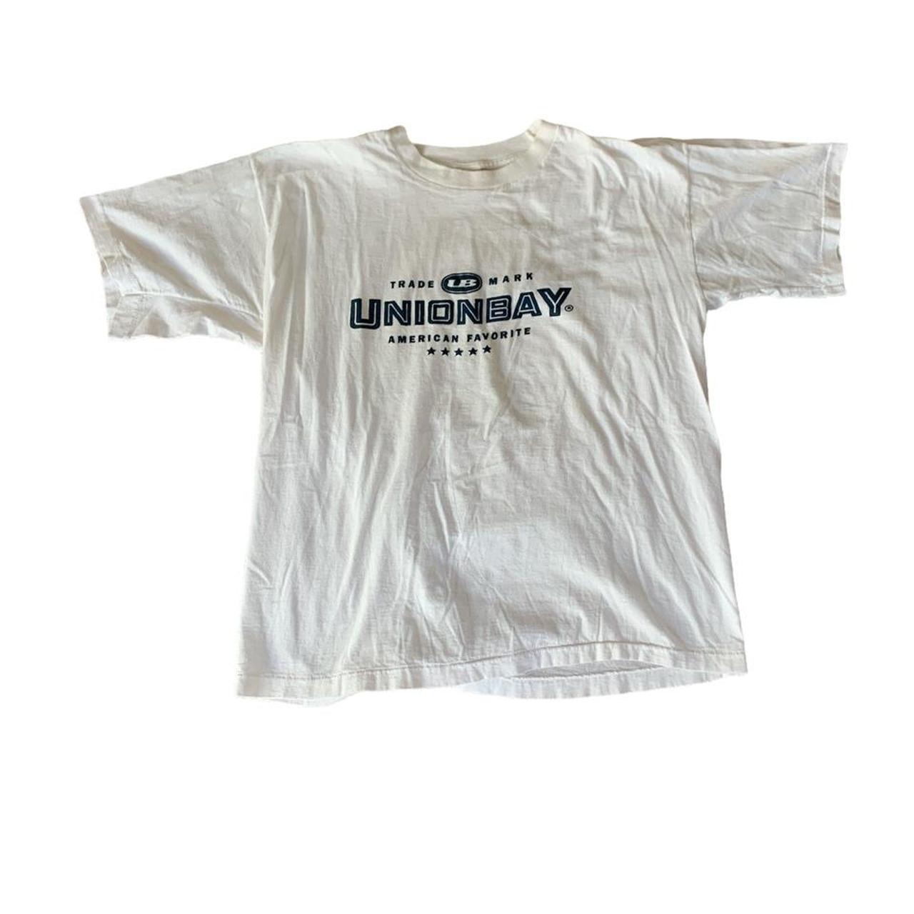 Union Bay Men's White and Navy T-shirt