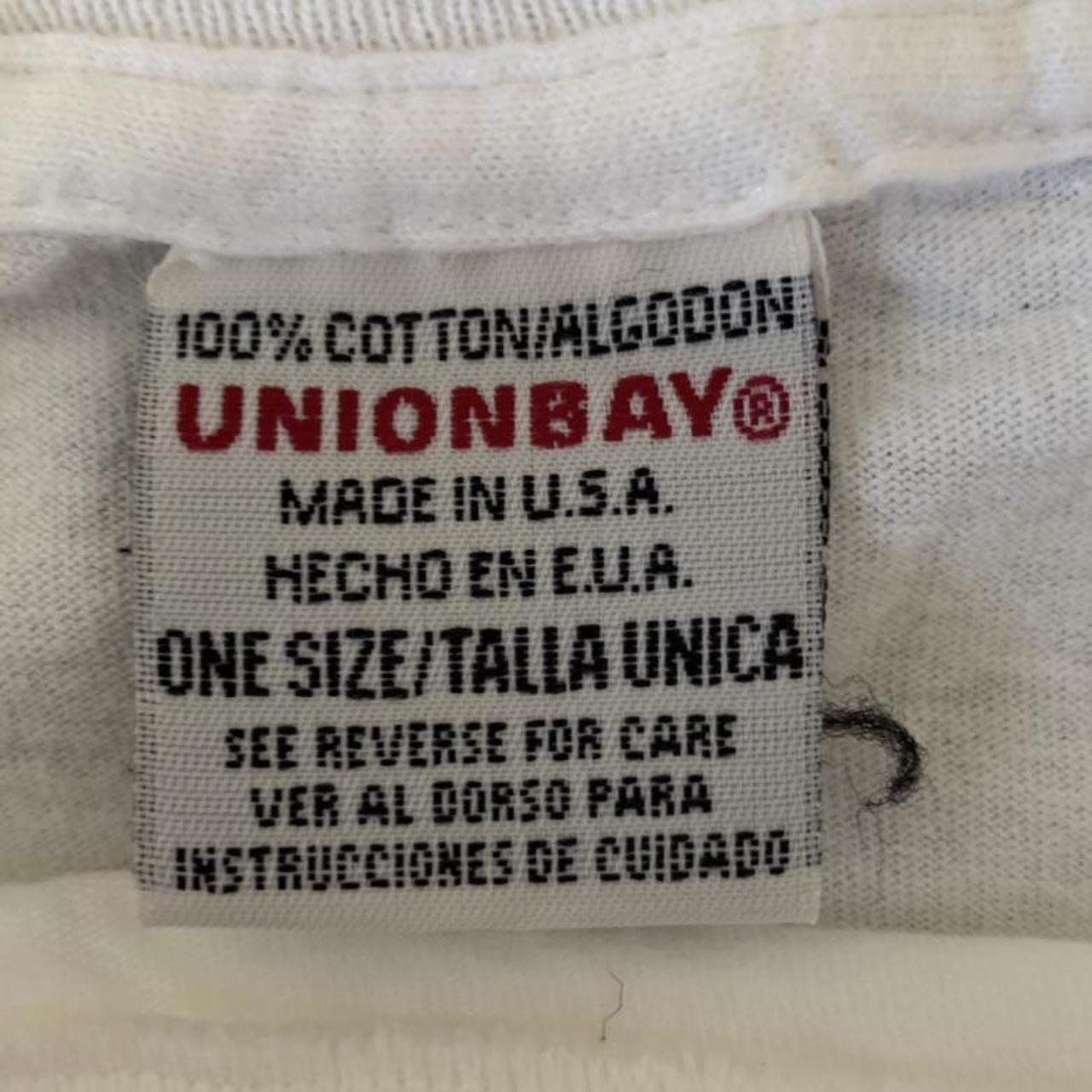 Union Bay Men's White and Navy T-shirt (2)