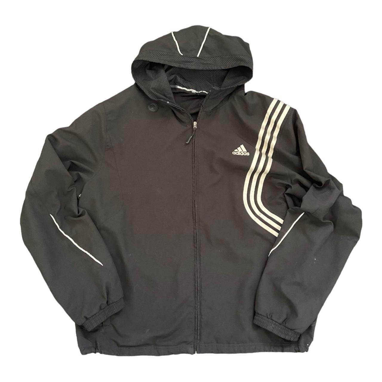 Vintage Adidas jacket with hood. Excellent... Depop