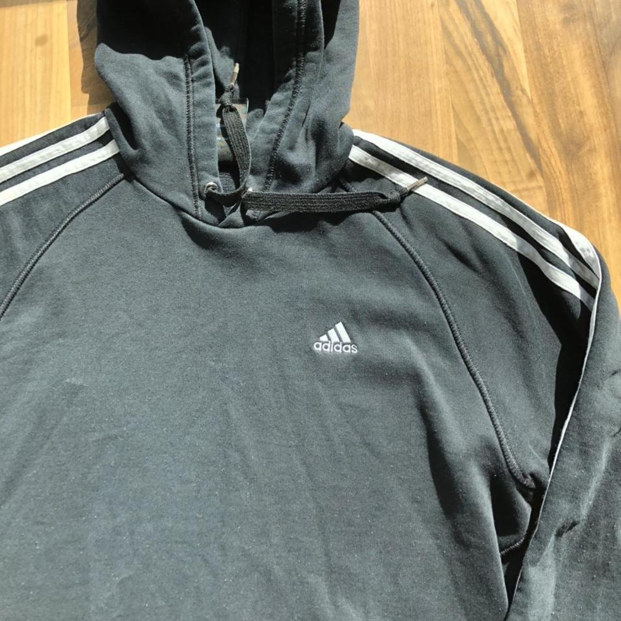 Adidas hoodie ️ Black and white colour way ️... - Depop