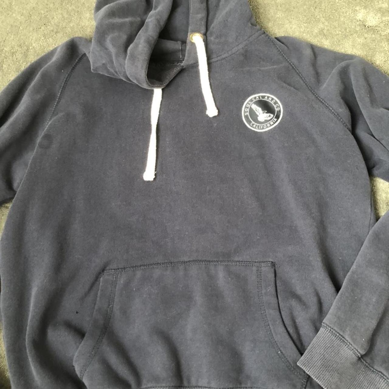 Soul cal navy hoodie size 16 Worn once- great... - Depop