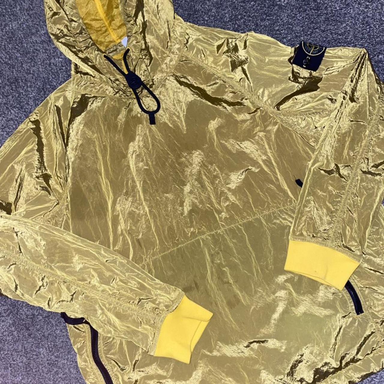 Stone island nylon metal smock gold Size Depop
