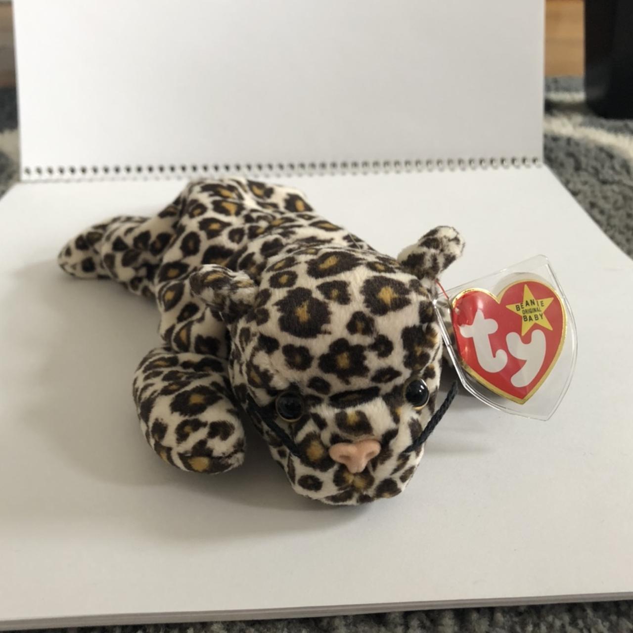 Freckles Cheetah Leopard Beanie Baby Still