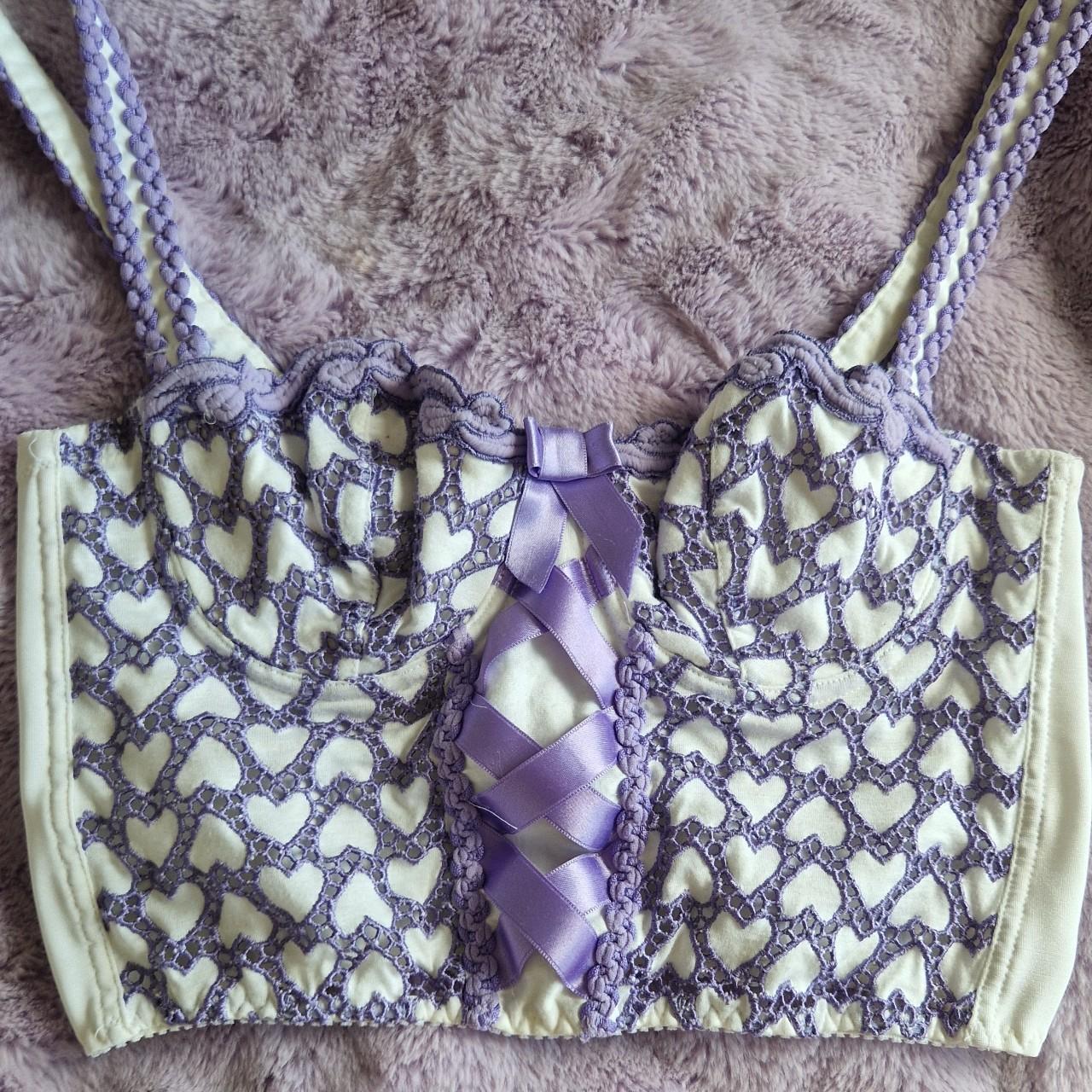 Insane bustier corset bralette top with Depop