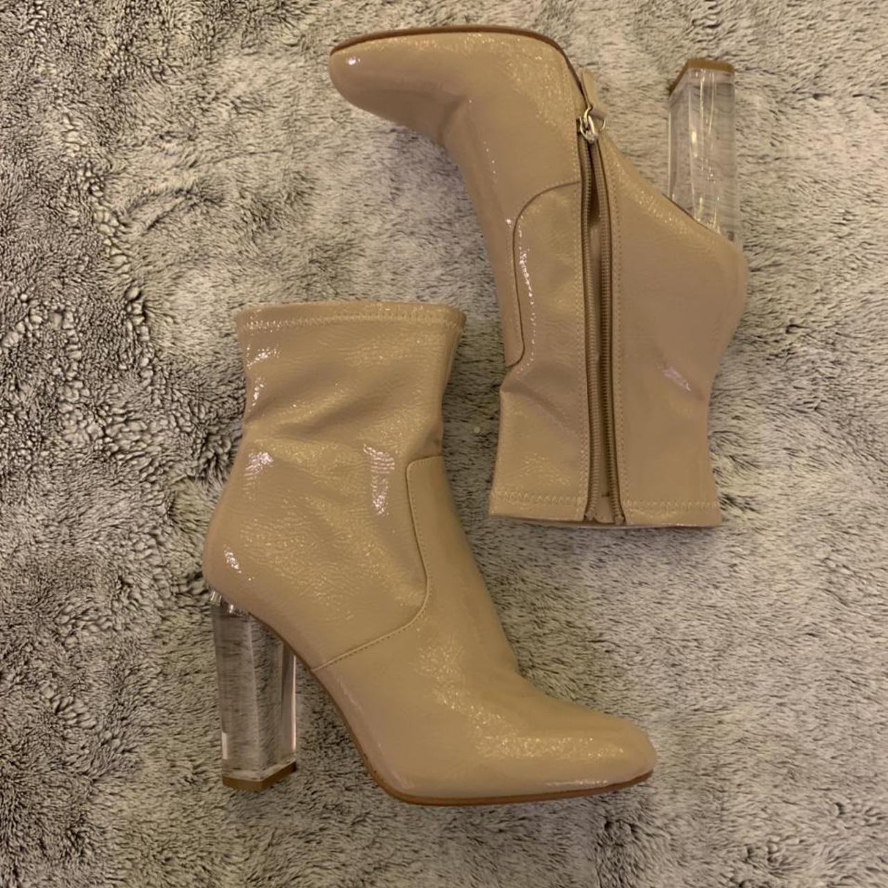 Nude clearance color boots