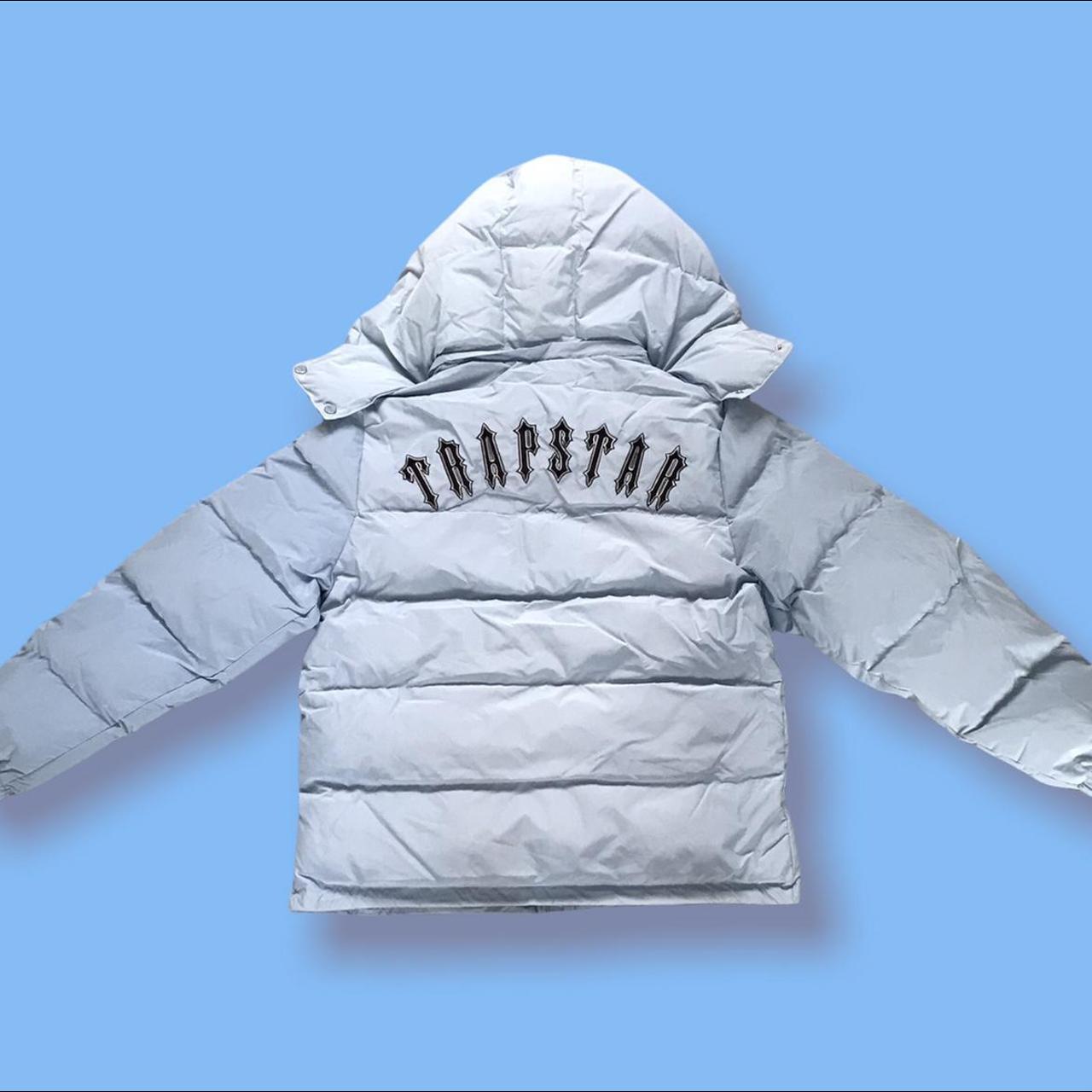 Trapstar Irongate Puffer Jacket Ice Blue Detachable... Depop