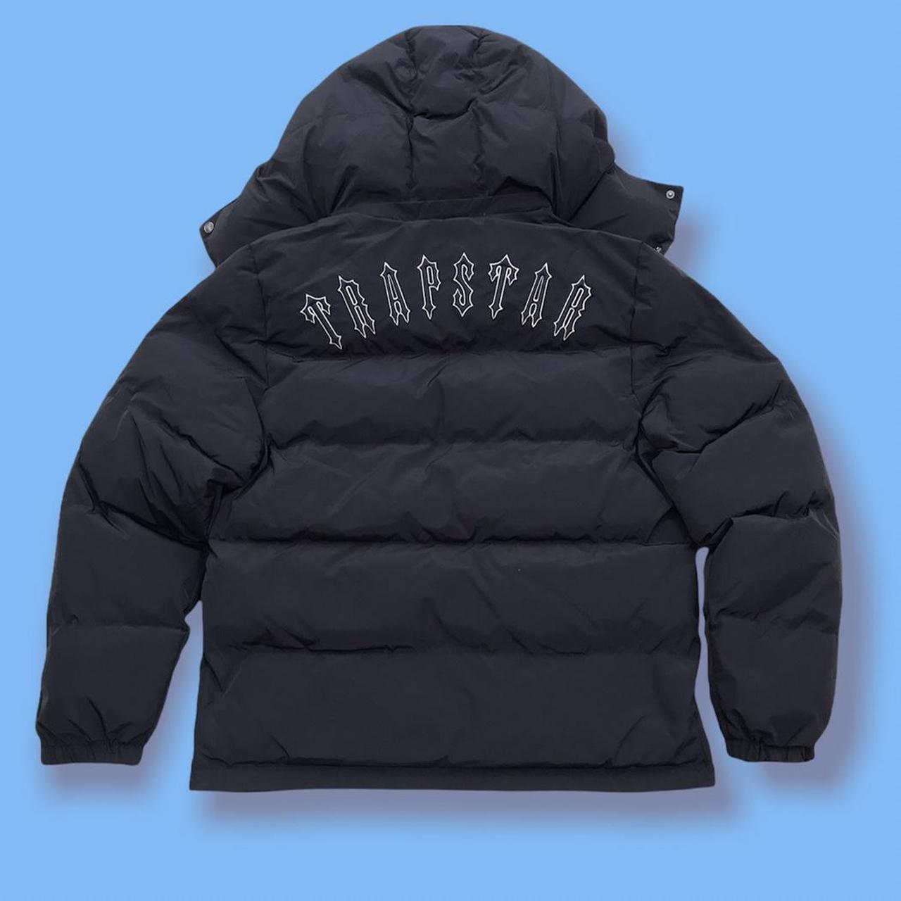 Trapstar Irongate Puffer Jacket Black Detachable - Depop