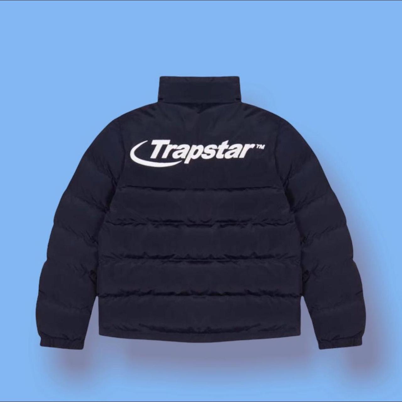 Trapstar Hyperdrive Puffer Jacket Black White Mens - Depop