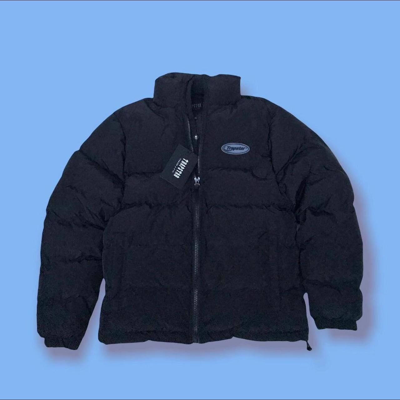 Trapstar Hyperdrive Puffer Jacket Black White Mens... Depop