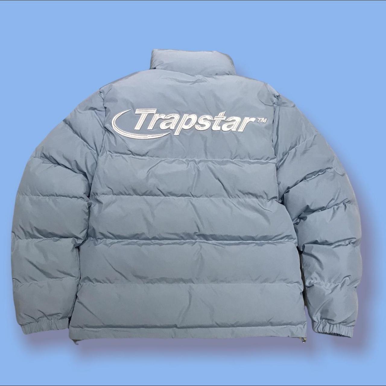 Trapstar Hyperdrive Puffer Jacket Ice Blue Mens Size... Depop