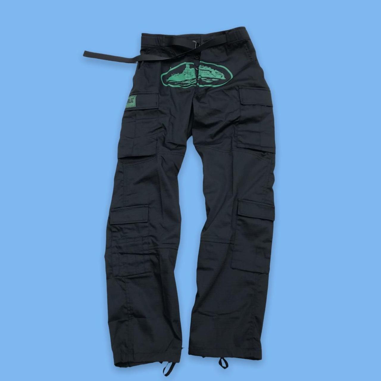 Corteiz Alcatraz Cargo Pants Size XS. Black Green.... Depop