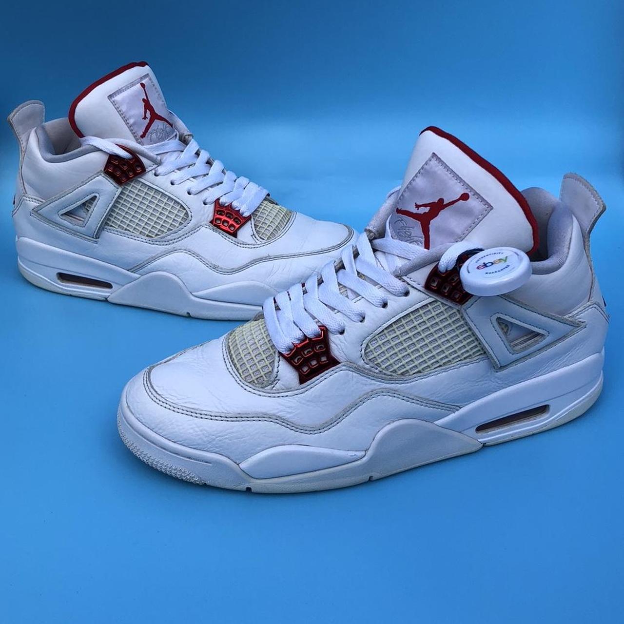 Nike Air Jordan 4 Red Metallic Size 9 UK Decent... - Depop