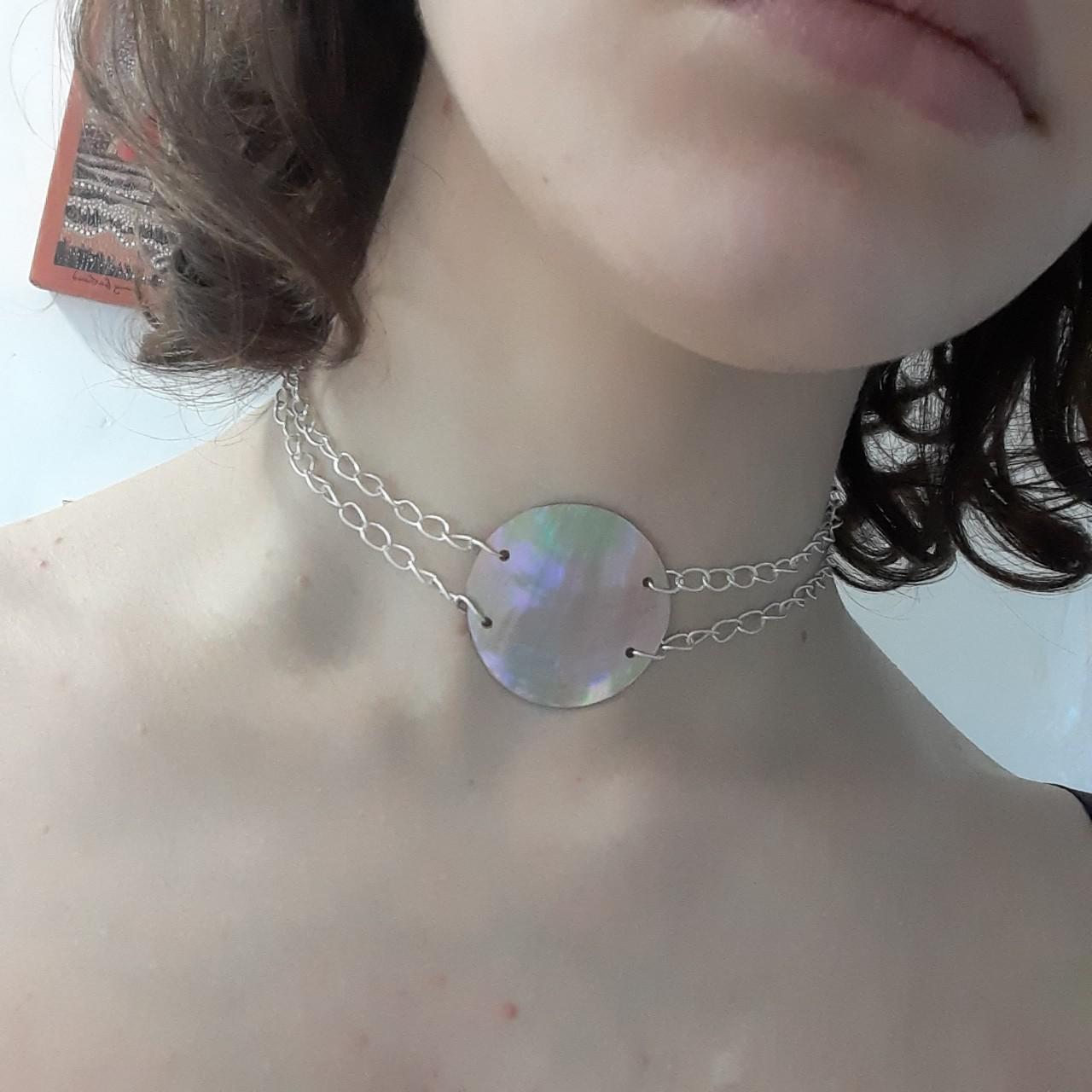 Choker! Seriously funky shell necklace perfect to... - Depop