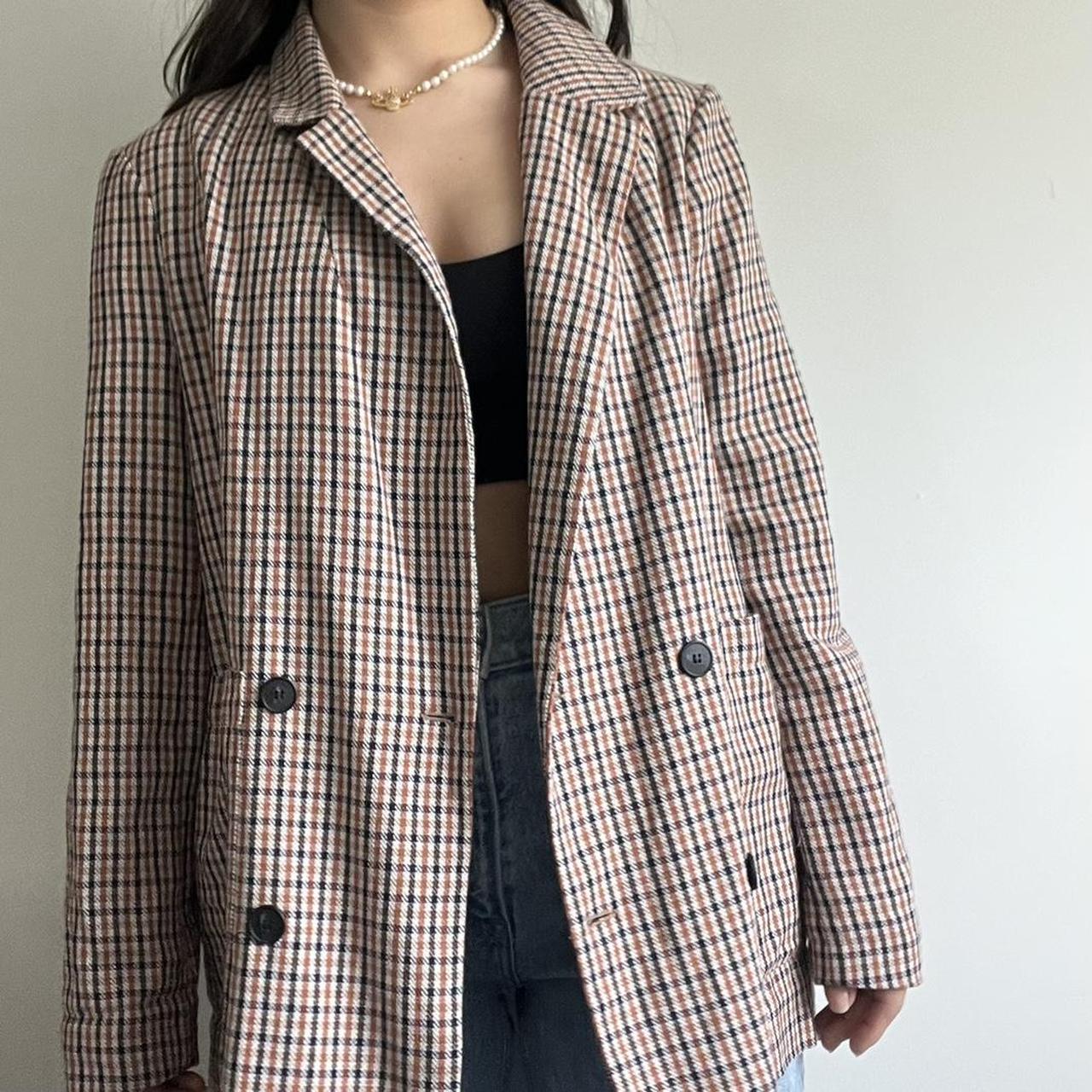 Houndstooth blazer clearance womens zara