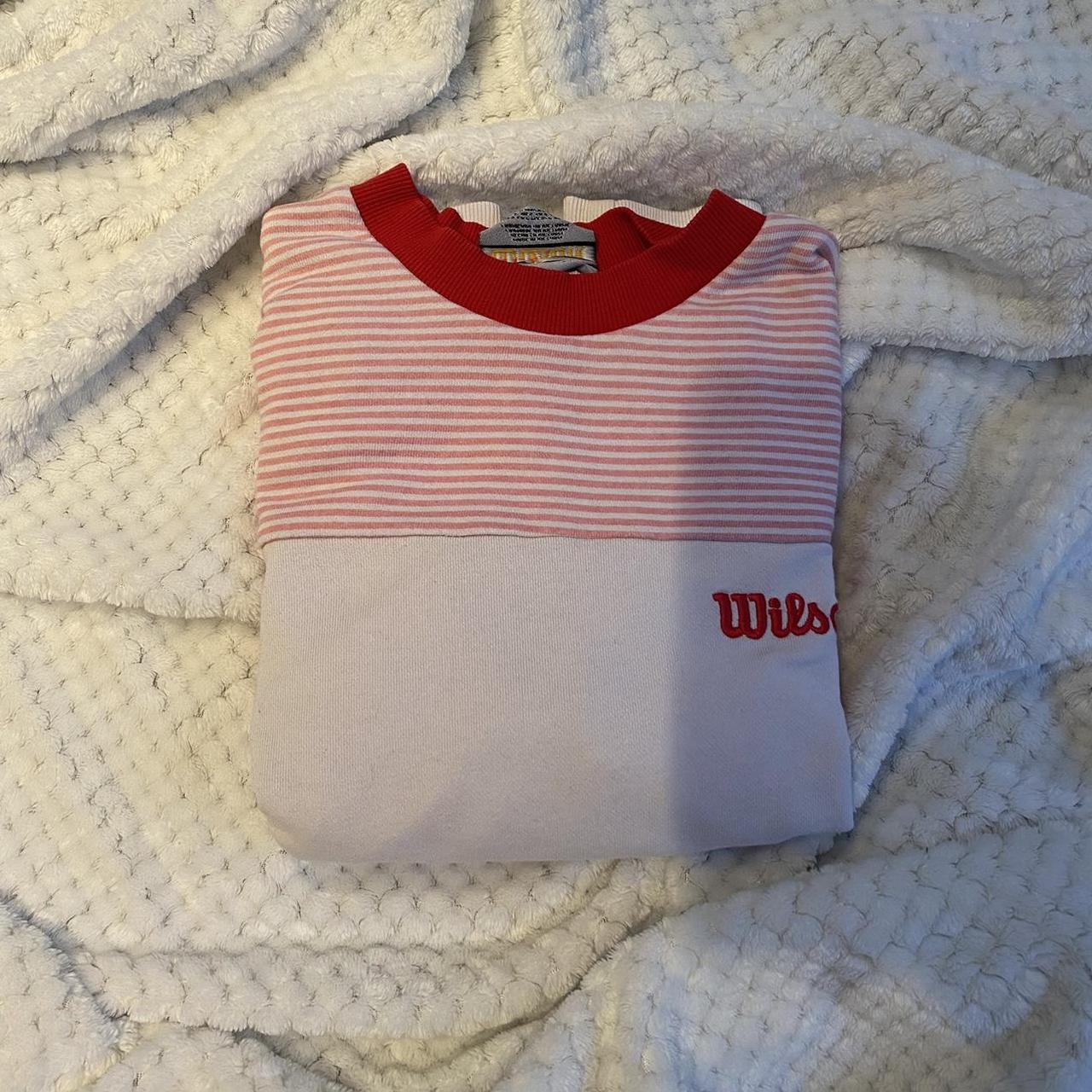 Forever 21 Women's Red and White Sweatshirt
