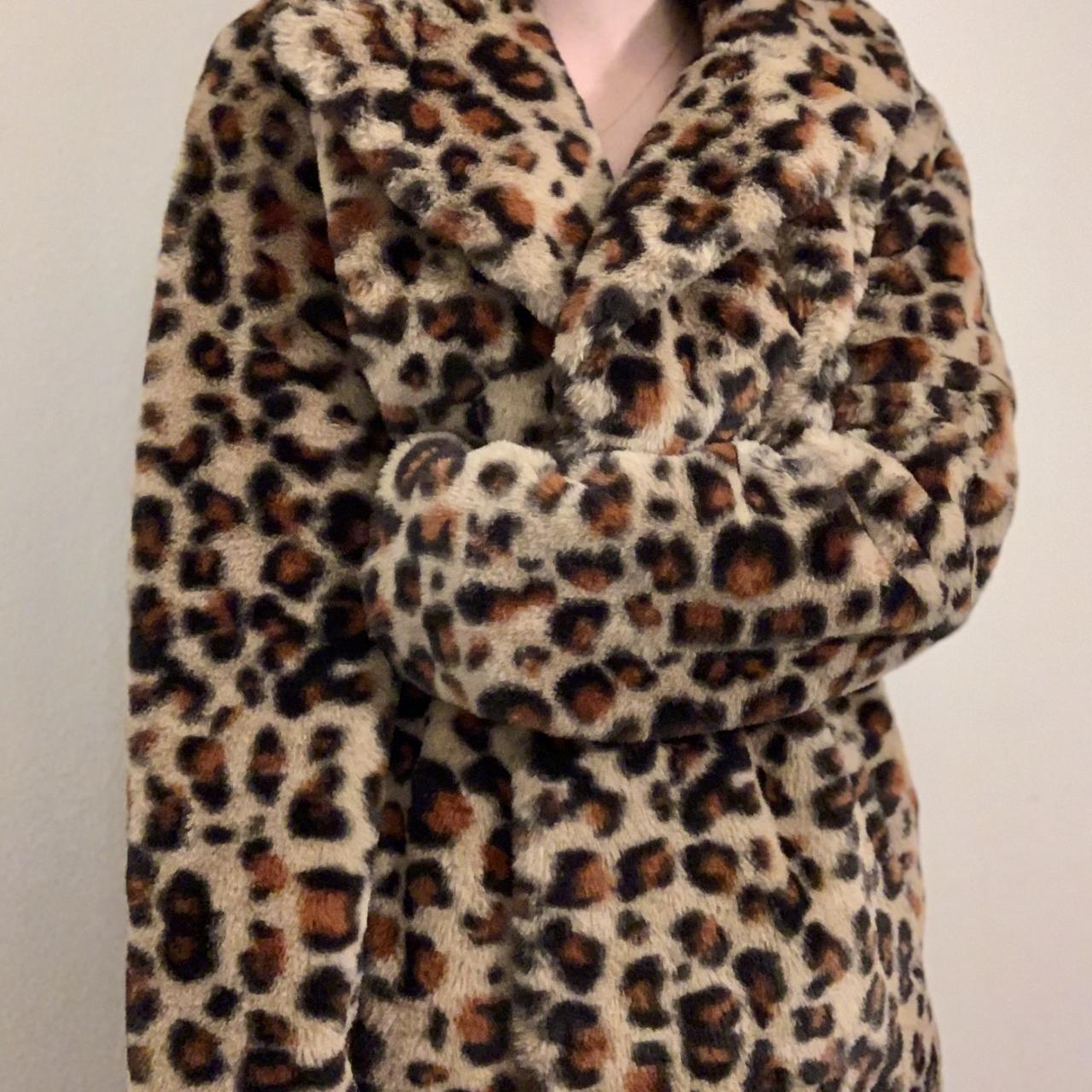 UGG faux leopard print coat. SO incredibly soft and... Depop