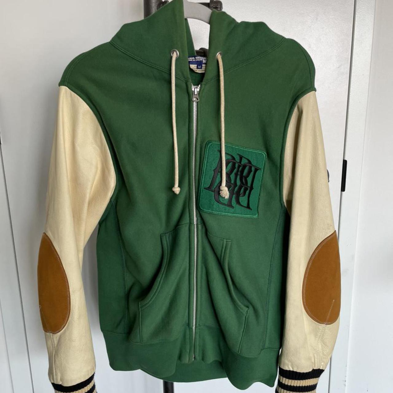 Green Varsity Jacket Perfect condition, NEGOTIABLE - Depop