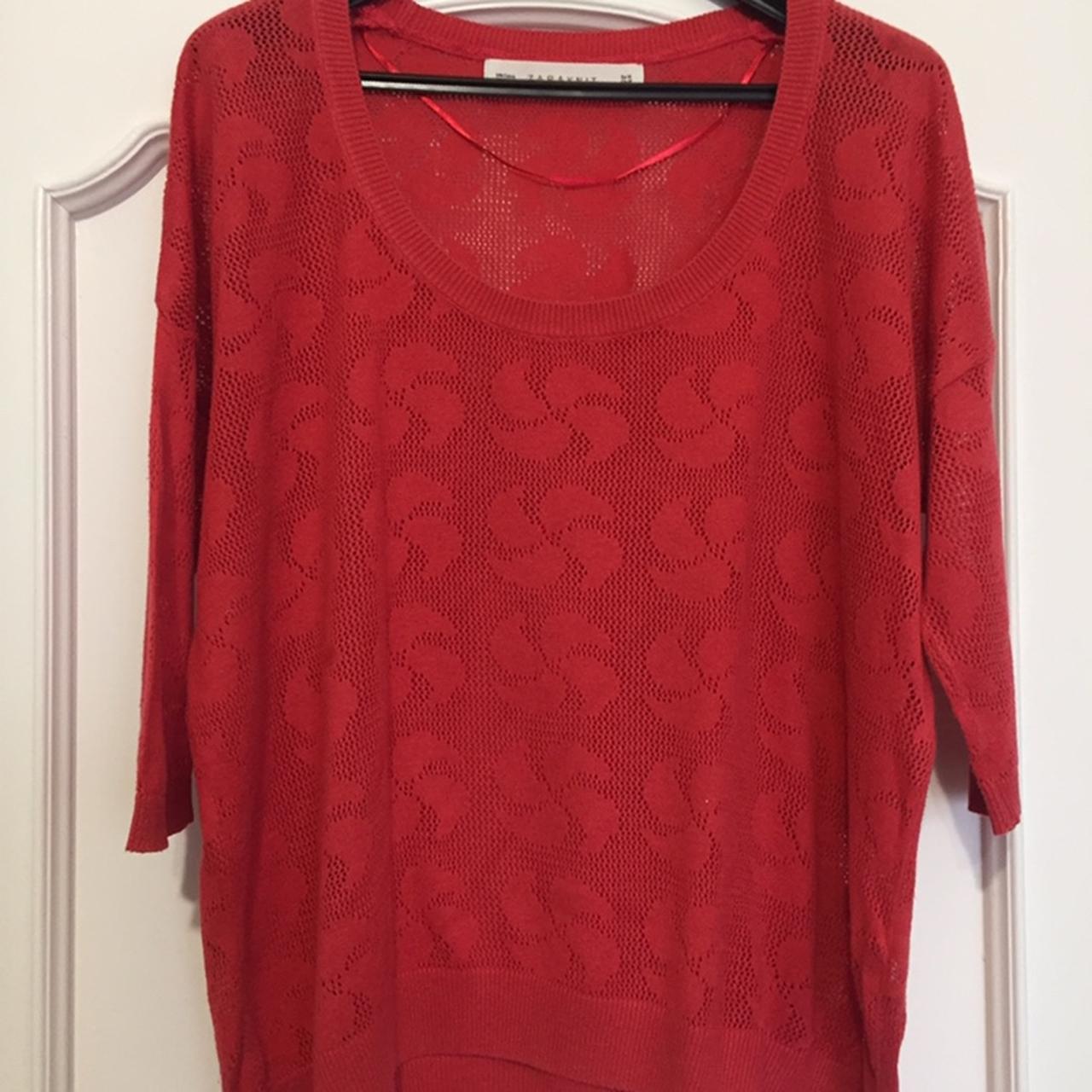 vendo maglia zara traforata vestibilità ampia manica... - Depop