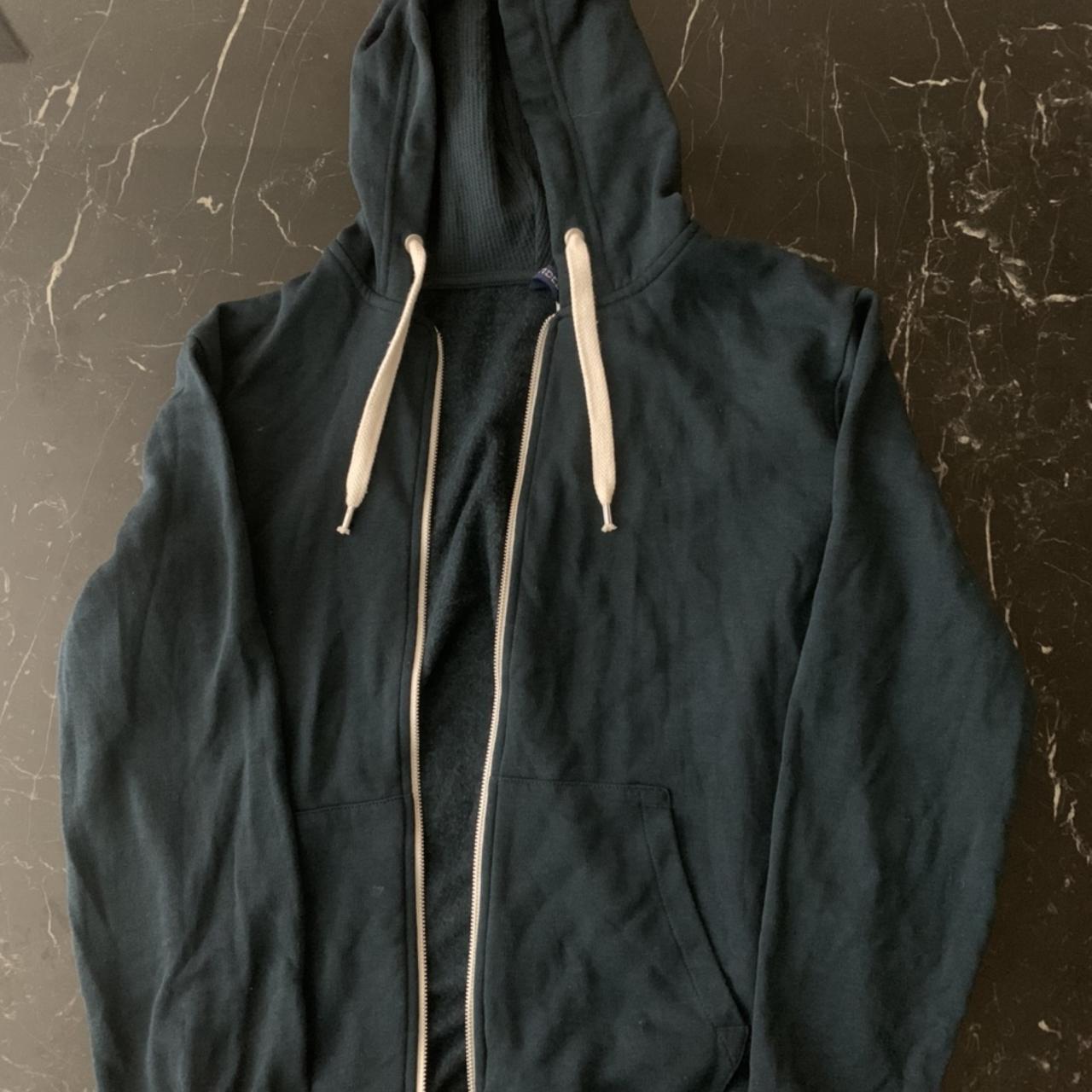 H&M hoodie Dark green/blue Worn twice - Depop