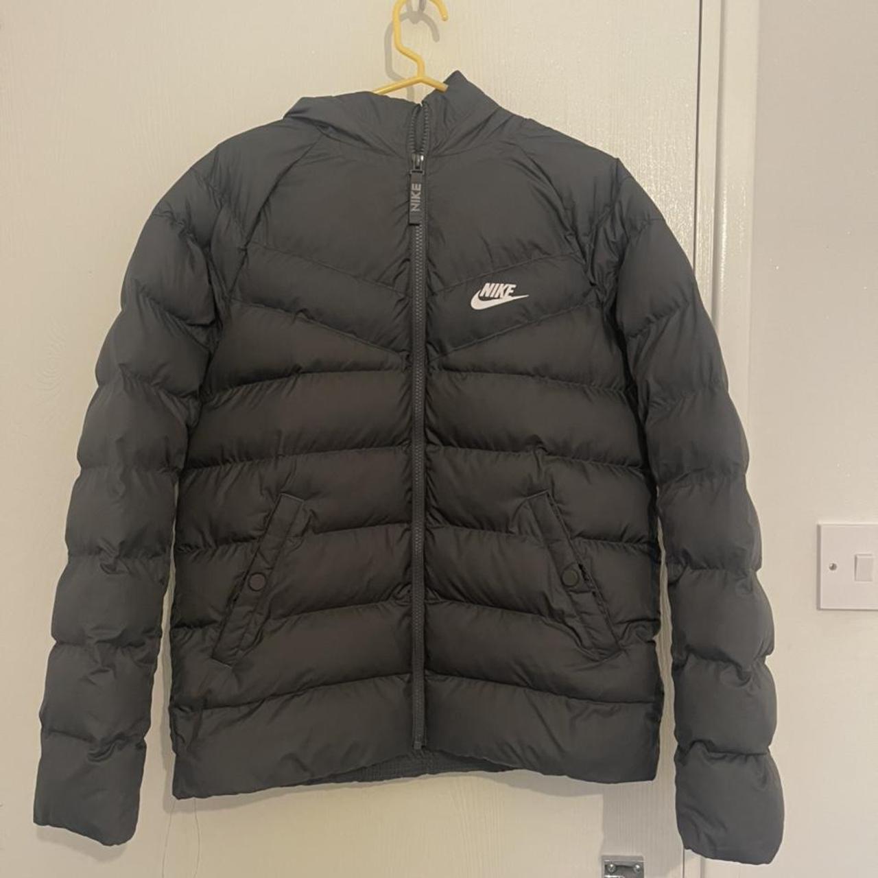 mens grey nike puffer coat
