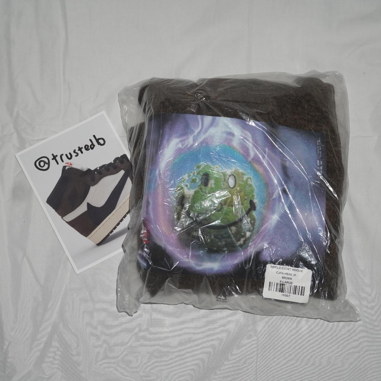 Travis Scott World Event Hoodie Bleached black Depop