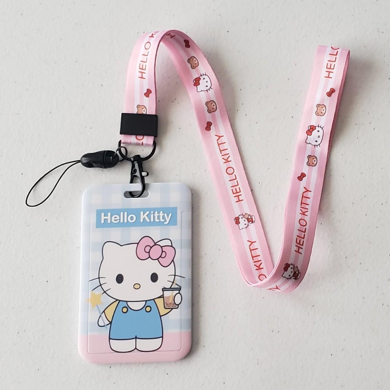 Hello Kitty Card Holder Lanyard Brand new! Sold as... - Depop