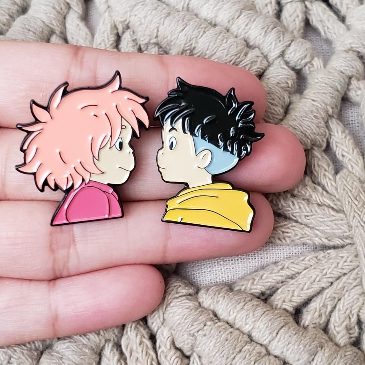 Ponyo & Sosuke Pin Set Please look at photos and... - Depop