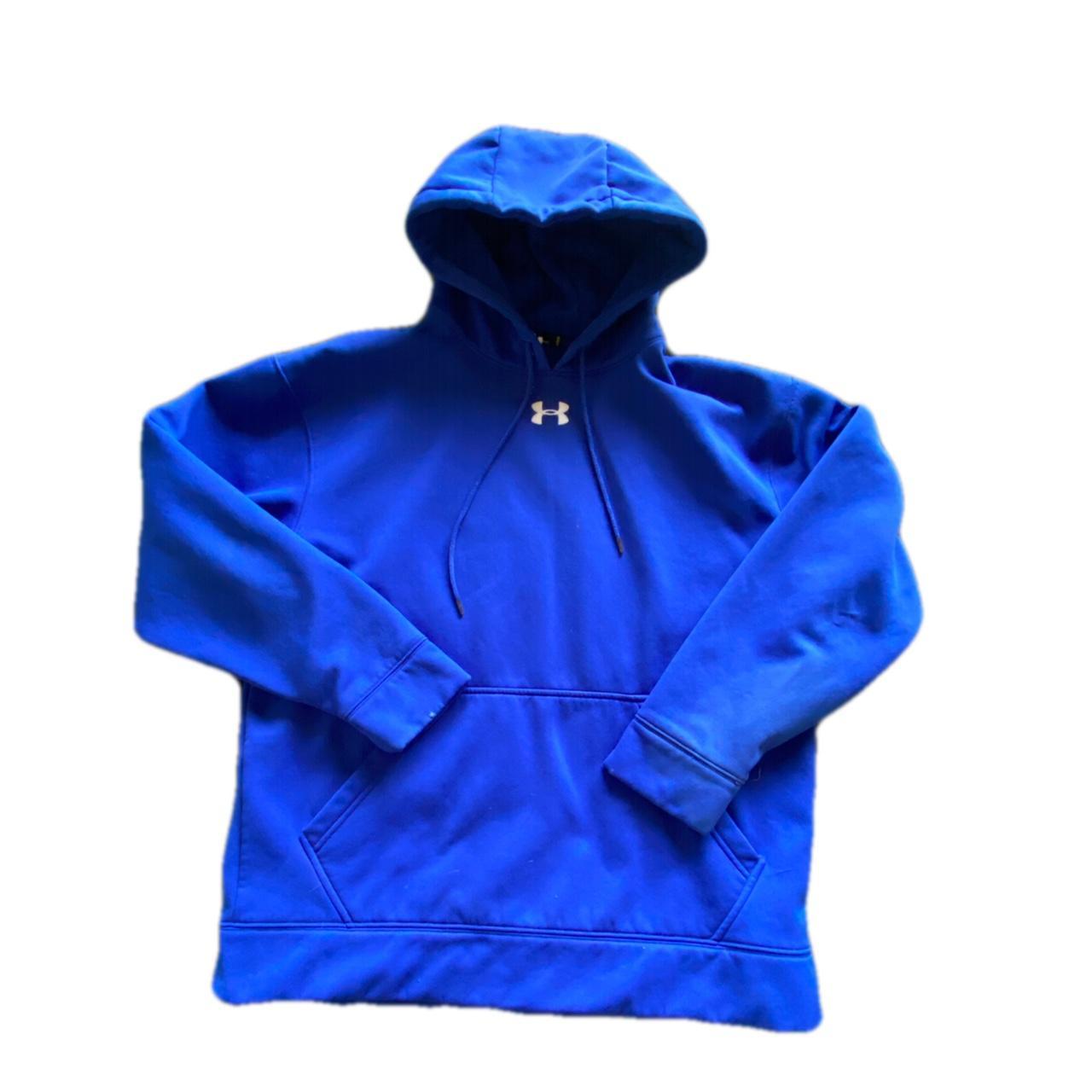 Under Armour Hoodie Blue size M Has some yellow... Depop