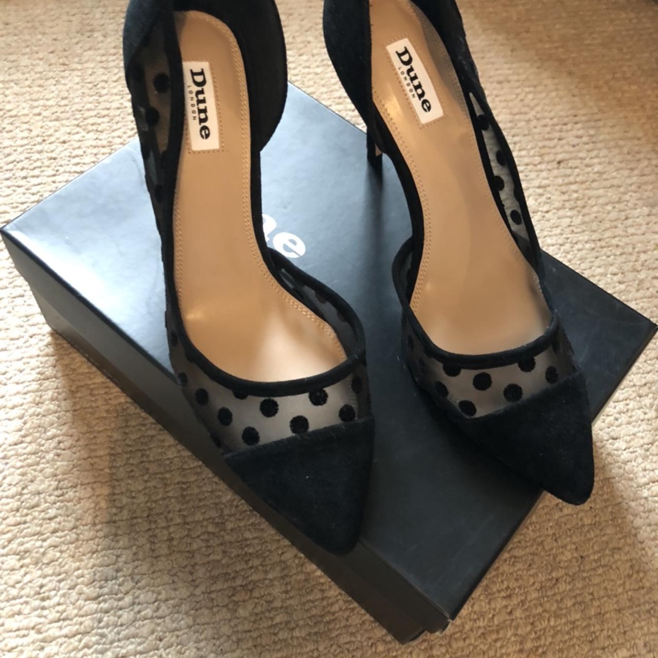 Black polka clearance dot heels