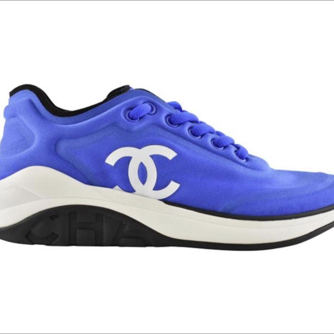 Authentic Chanel Blue sneakers size 11/41 but please