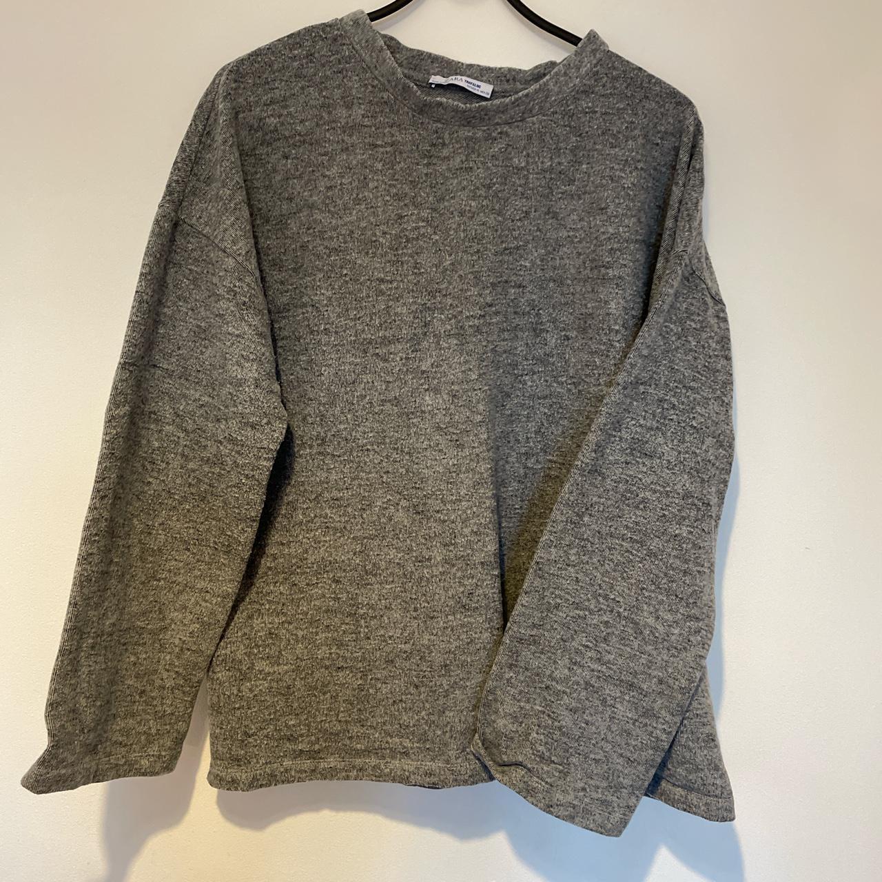 Zara Women's Grey Sweatshirt | Depop