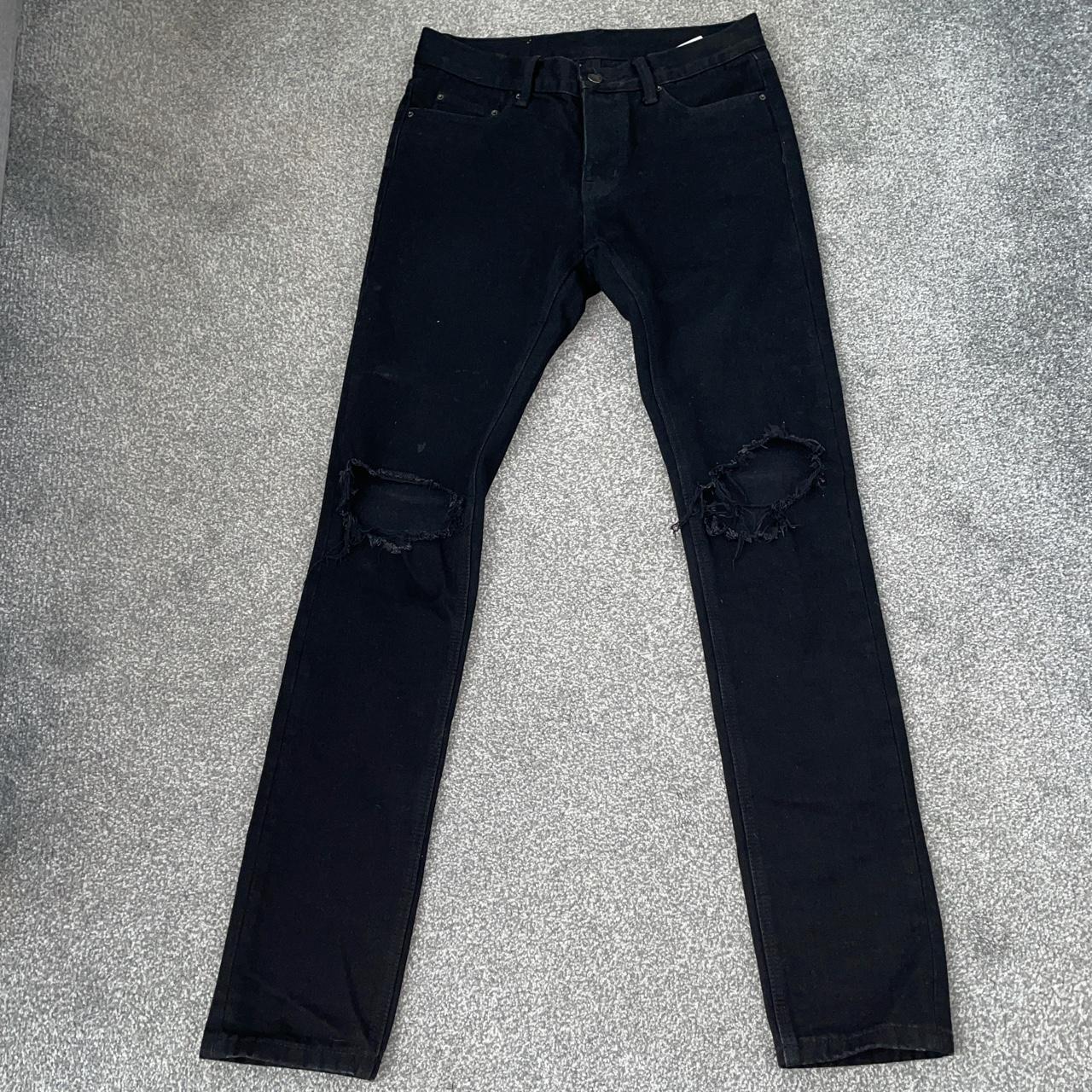 Product Image 1 - mnml black ripped skinny jeans