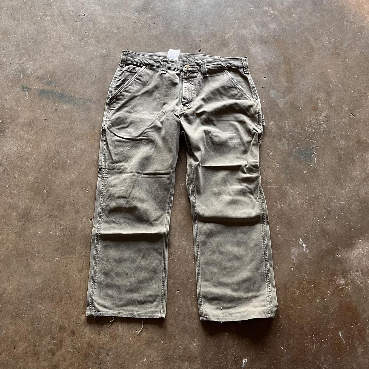 Carhartt Men's Green Trousers | Depop