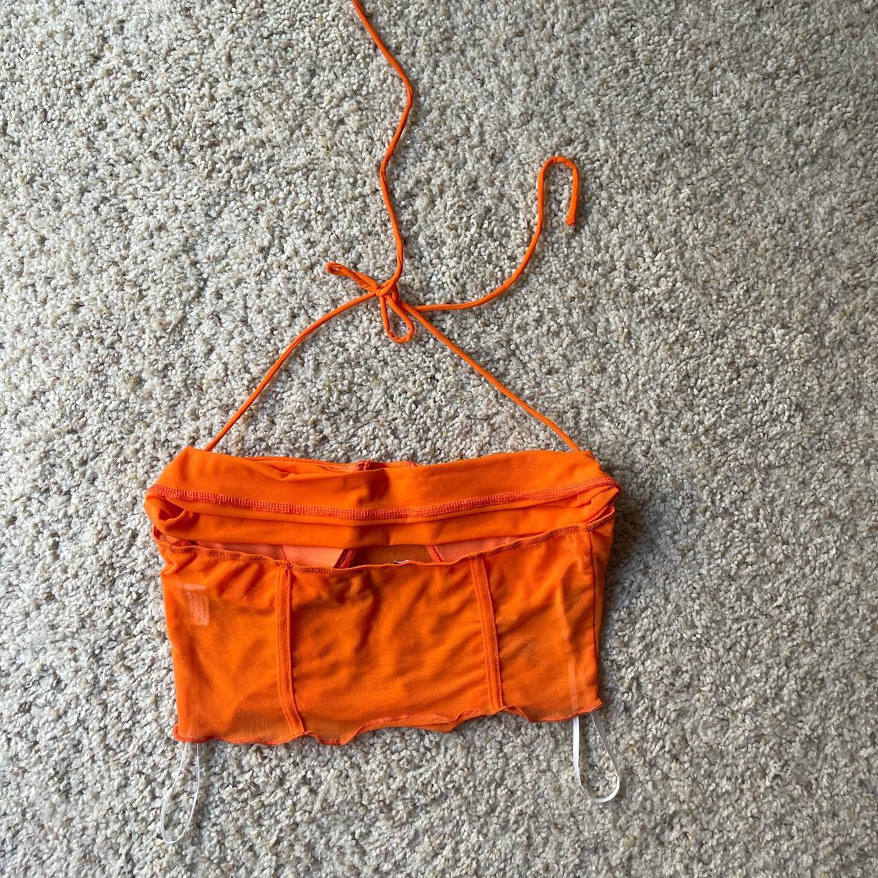 Princess Polly Women's Orange Croptop Depop