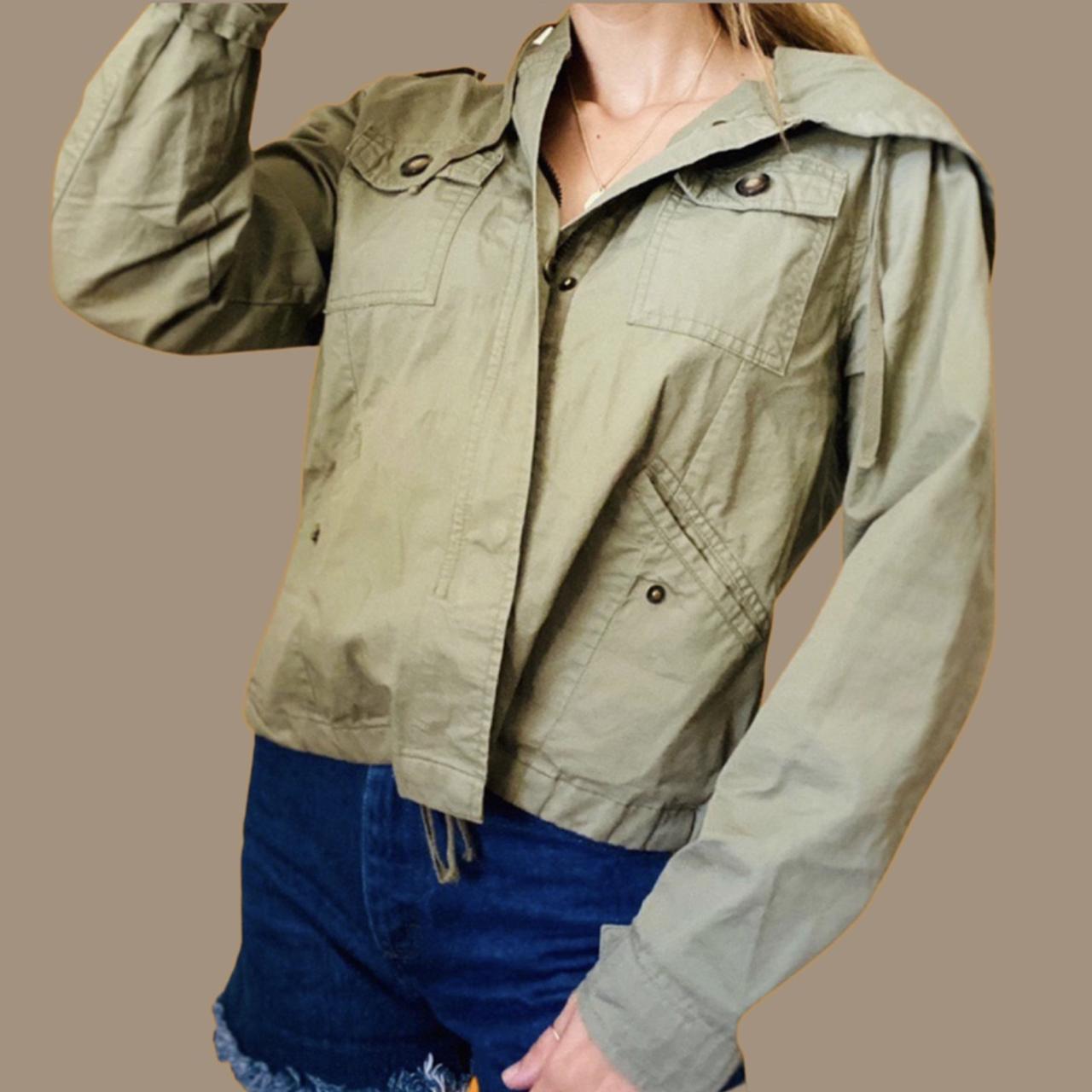 olive green army coat