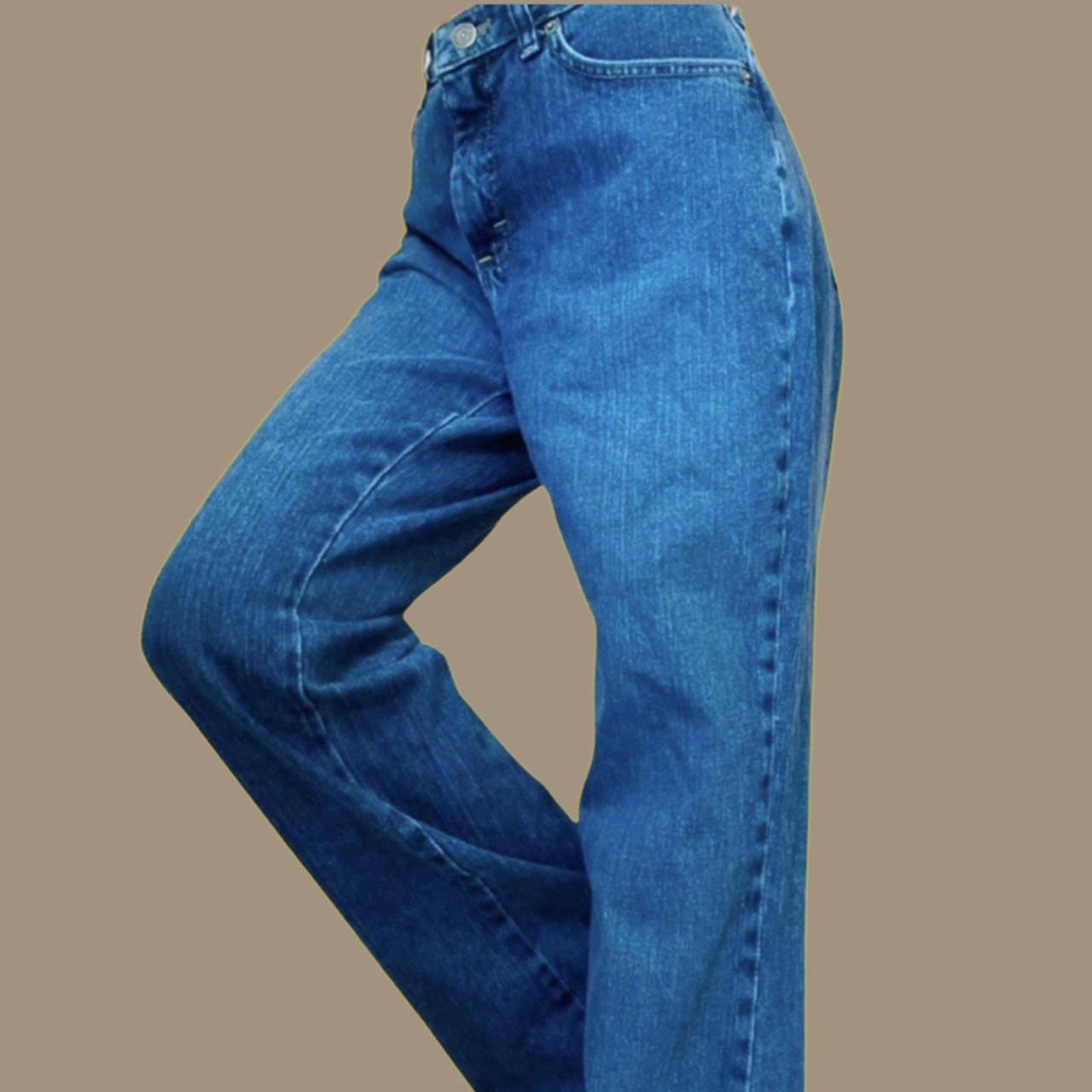 lee natural bootcut just below the waist