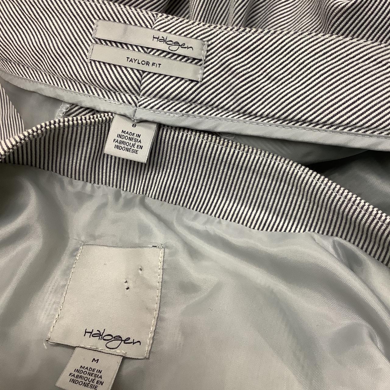 Halogen M/8 Taylor Fit Sear Sucker Striped... - Depop