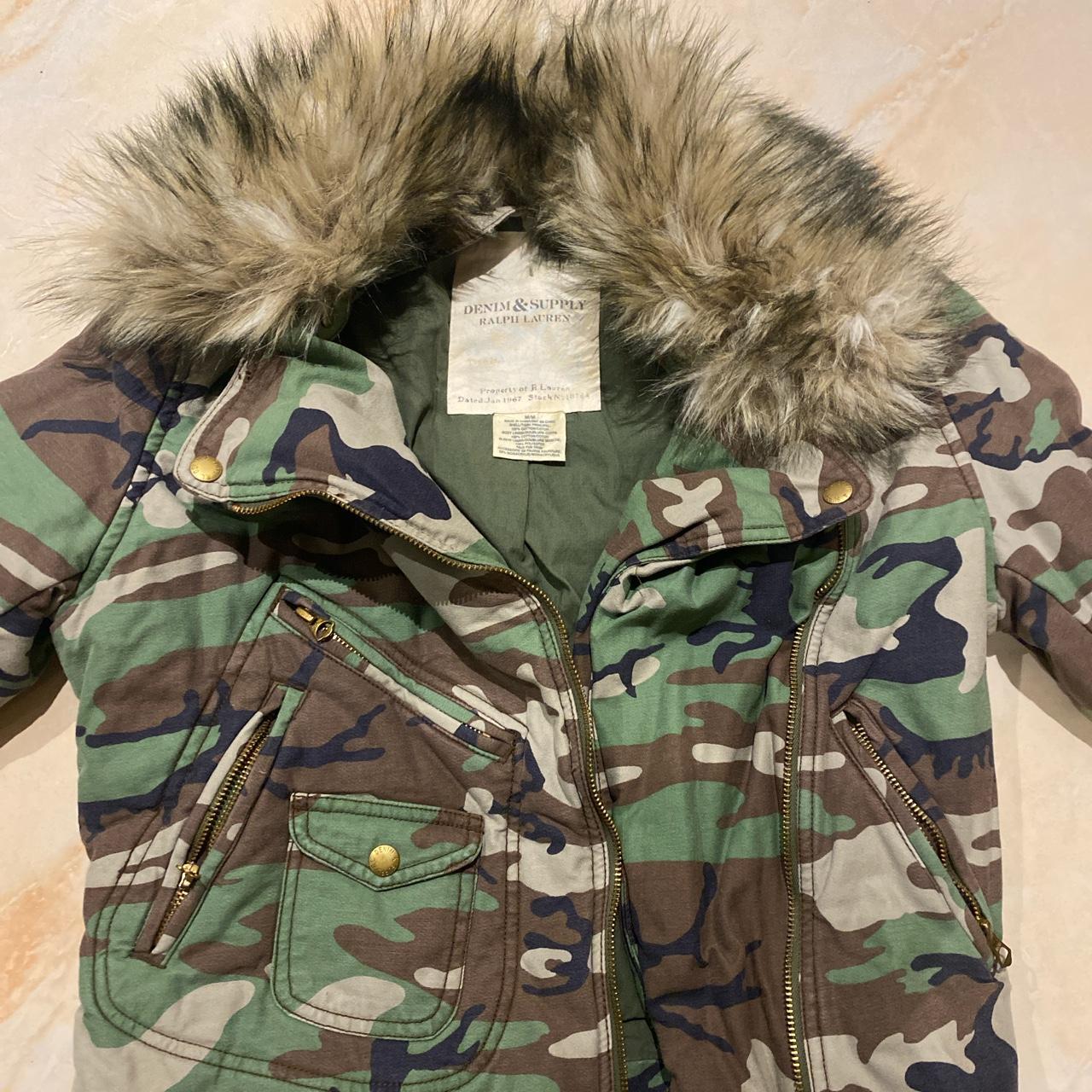 Ralph lauren camo jacket womens best sale