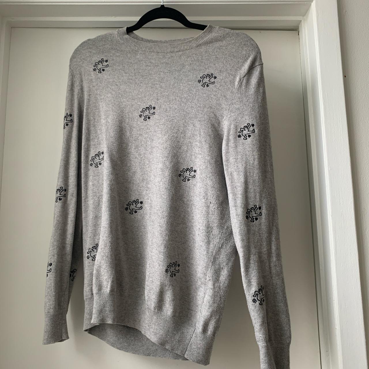 Keith Haring X Selected cotton cashmere blend... - Depop