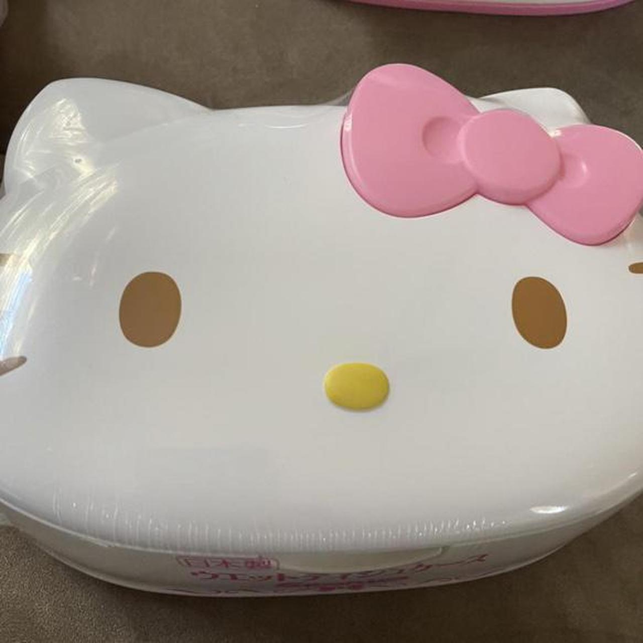 Hello Kitty wipe container with wipes included... Depop